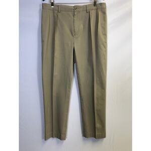 Polo Ralph Lauren Mens Pants 36x30 Tan Ethan Pleated Polo Vintage Pony Logo